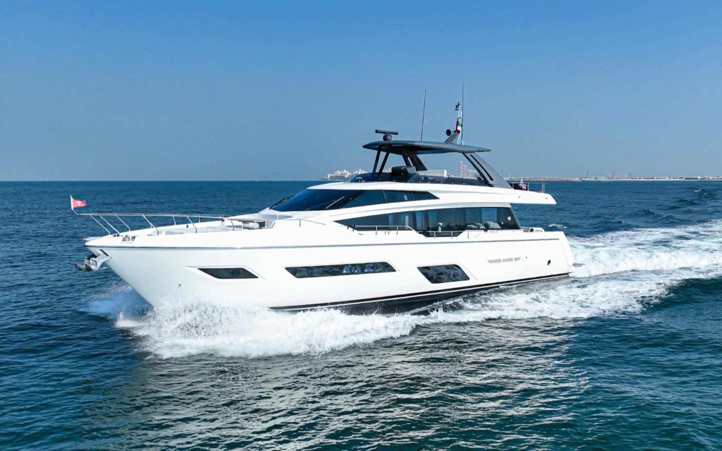 Ferretti 78 ft yacht in Dubai